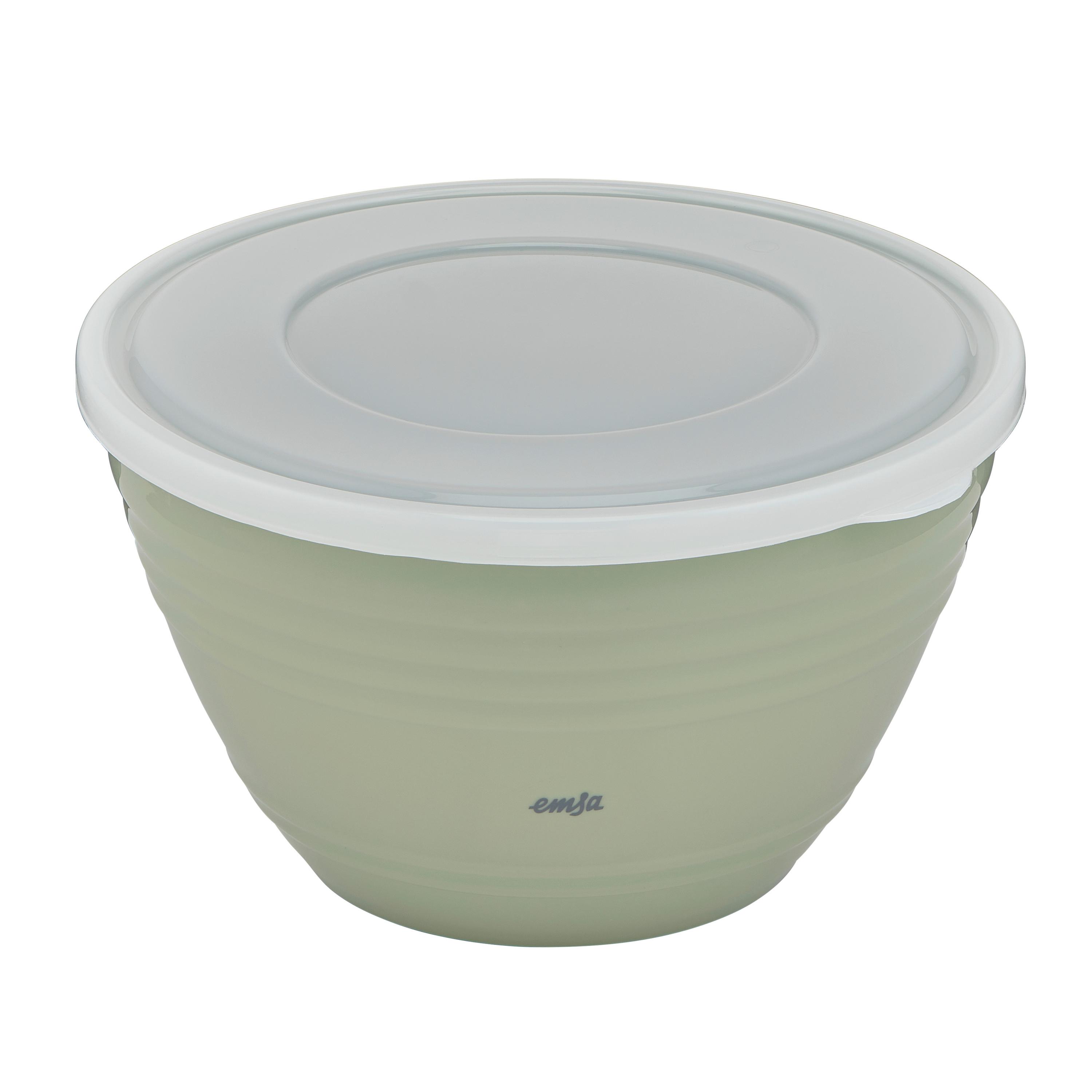 MISKA DO MIESZANIA K3252734 - szałwiowy, Basics, tworzywo sztuczne (21,4/12,6/22cm) - Emsa