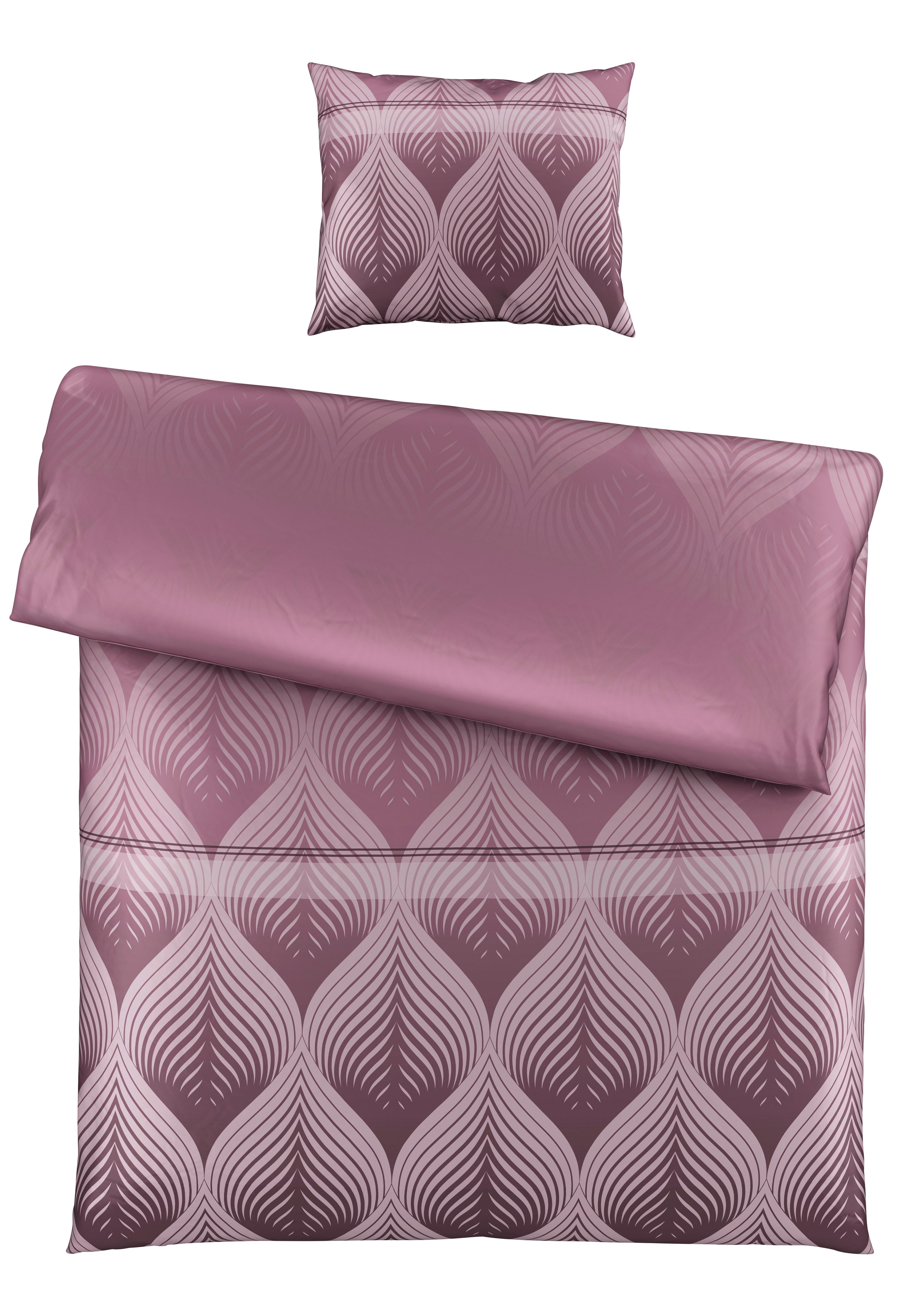 Bettwäscheset Domps - Mauve, Modern, Textil (160/210cm) - Modern Living