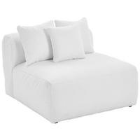 Modul Sofaelement Bloom Weiß - Weiß, Trend, Textil (100/70/122cm) - Livetastic