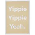 Postkarte Yippie Yippie Yeah! - Goldfarben/Weiß, MODERN, Papier (10,5/14,8cm) Postkarte Yippie Yippie Yeah! - Goldfarben/Weiß, MODERN, Papier (10,5/14,8cm)