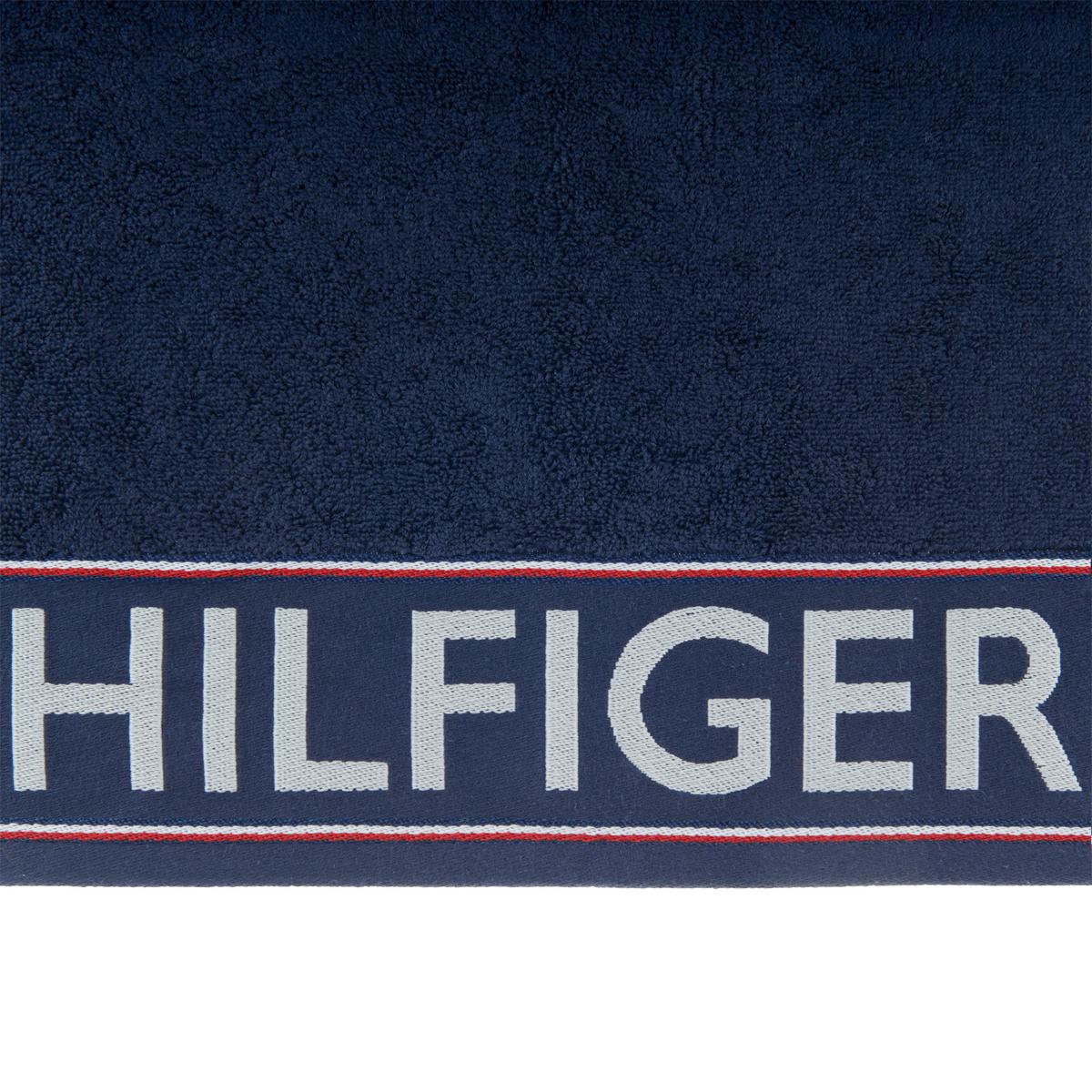 RĘCZNIK DEGREE - ciemnoniebieski, Basics, tkanina (50/100cm) - Tommy Hilfiger