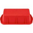 Kastenform Silke in Rot aus Silikon - Rot, Kunststoff (25,5/12,7/7,7cm) - MÖMAX modern living