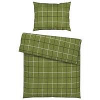 Bettwäsche Gitterkaro Ca. 160x210cm - Grün, Modern, Textil (160/210cm) - Modern Living