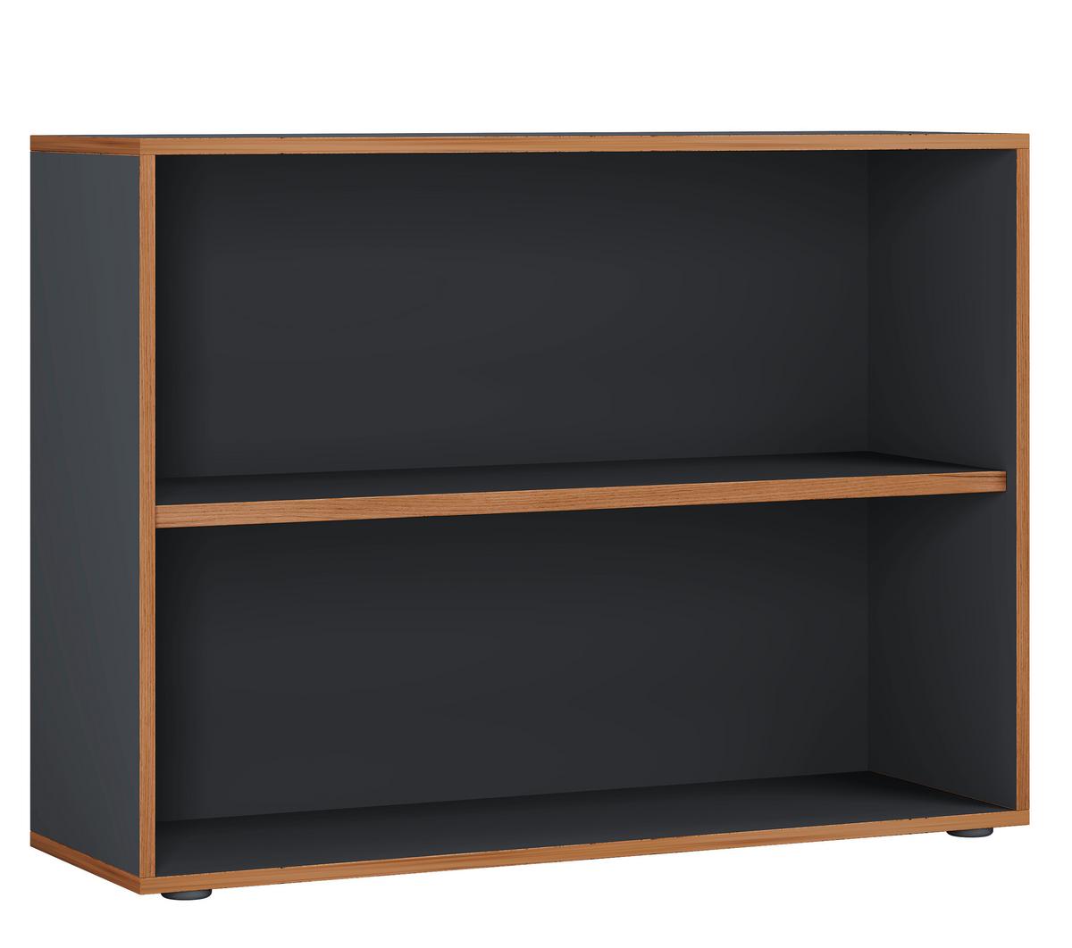 AKTENREGAL SALIA B100 - Honigeiche/Anthrazit, Design, Holzwerkstoff/Kunststoff (100/74/33cm) - MID.YOU
