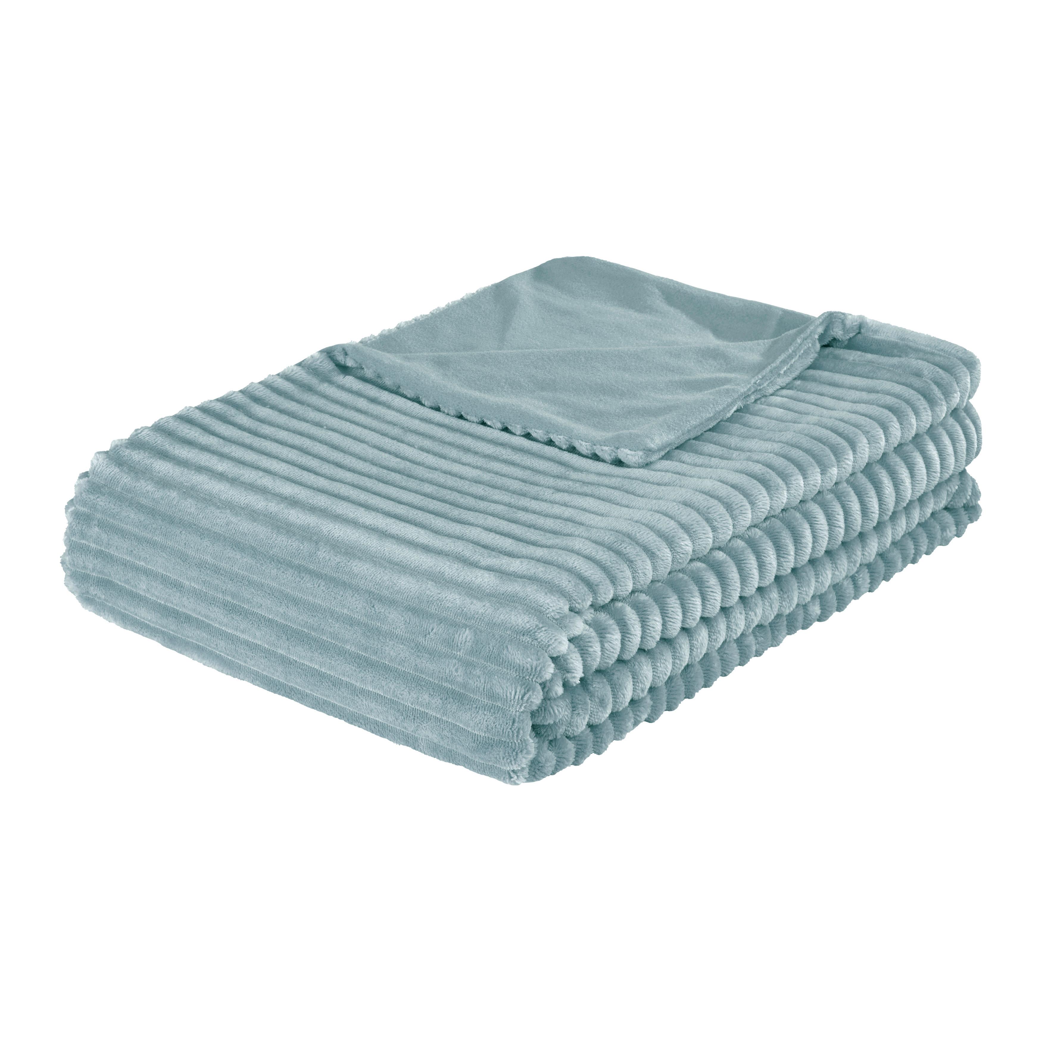 Pătură pufoasă Conni,cca. 140x200 cm - albastru, Modern, textil (140/200cm) - Modern Living