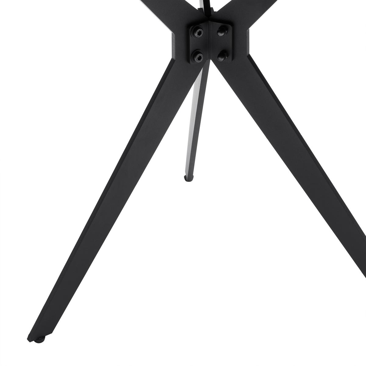 Couchtisch Conti Schwarz, 2er Set - Schwarz, MODERN, Glas/Metall (70/55/38/48/70/55cm) - Mömax