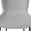 STOEL NOEMIE - Donkergrijs/Zwart, Modern, Hout/Textiel (49/81/54cm) - Bessagi Home
