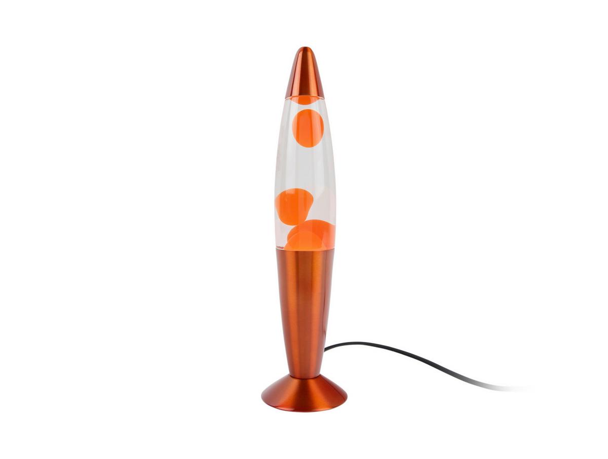 LAMPKA LAWA FUNKY ROCKET LAVA - pomarańczowy, Basics, szkło (8.6/8.6/35.5cm) - Leitmotiv