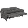 2-SITS SOFFA CAPE TOWN - mörkgrå/svart, Modern, metall/trä (200/98/93cm) - Mömax