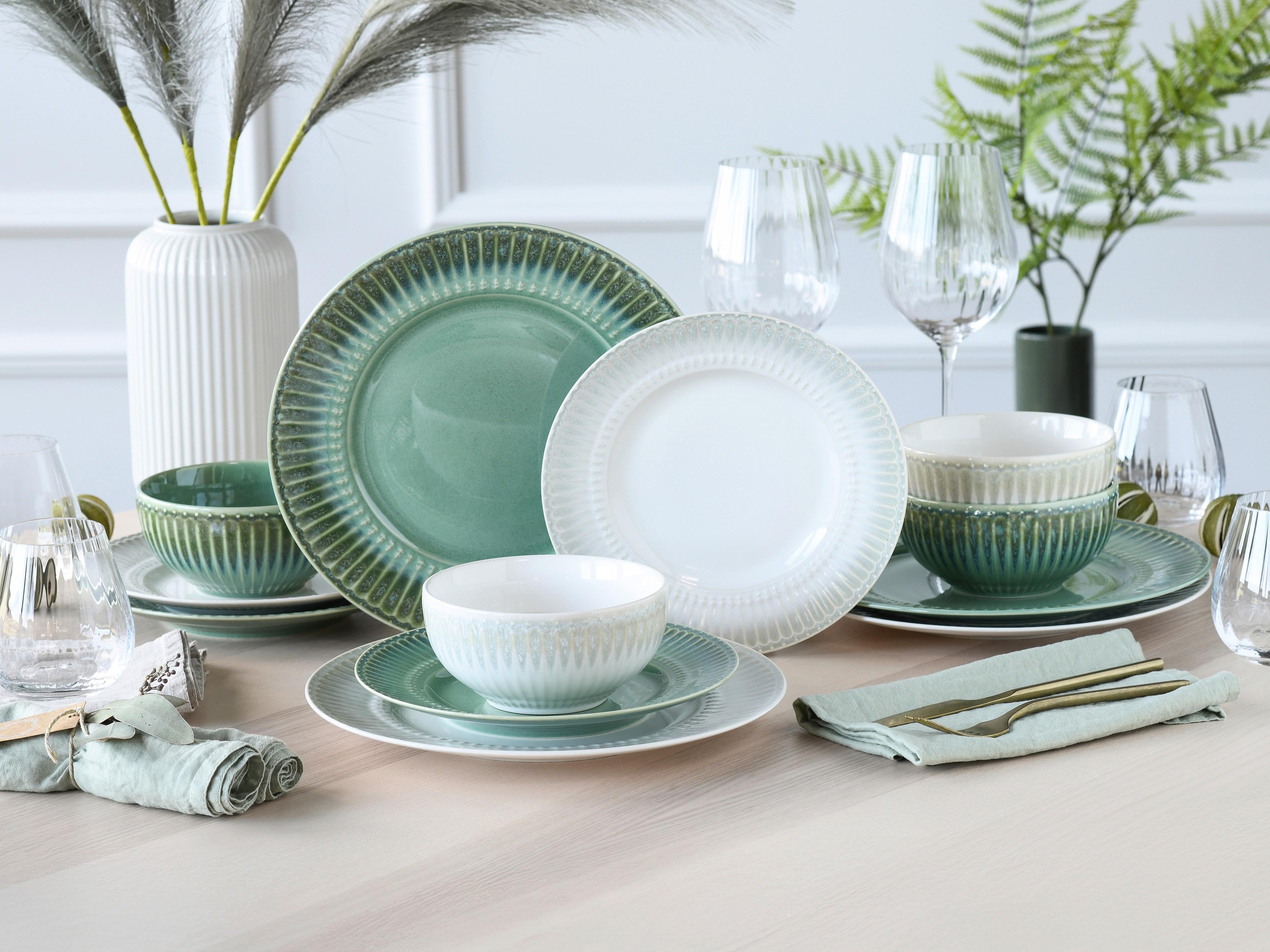 Jedilni Servis Celadon Mix, 12-Delni - krem barve/biserna, Basics, keramika - Creatable