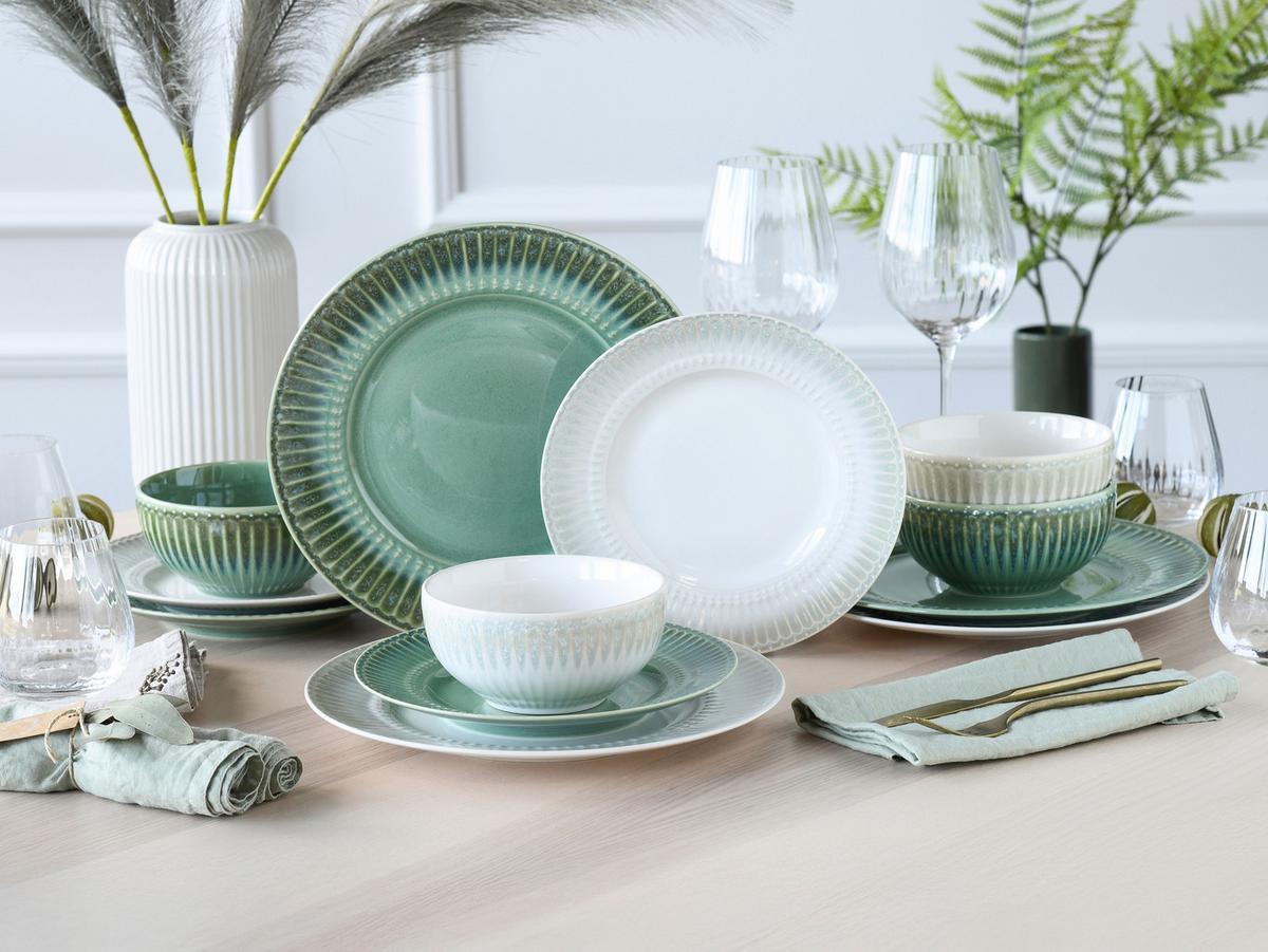 Jedilni Servis Celadon Mix, 12-Delni - krem barve/biserna, Basics, keramika - Creatable