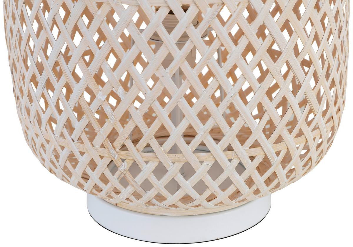 LAMPA STOŁOWA LAURINA - biały, Modern, drewno (28/43cm) - Bessagi Home