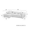 ECKSOFA MAGDA - Greige/Beige, MODERN, Holz/Kunststoff (157/270cm) - Bessagi Home