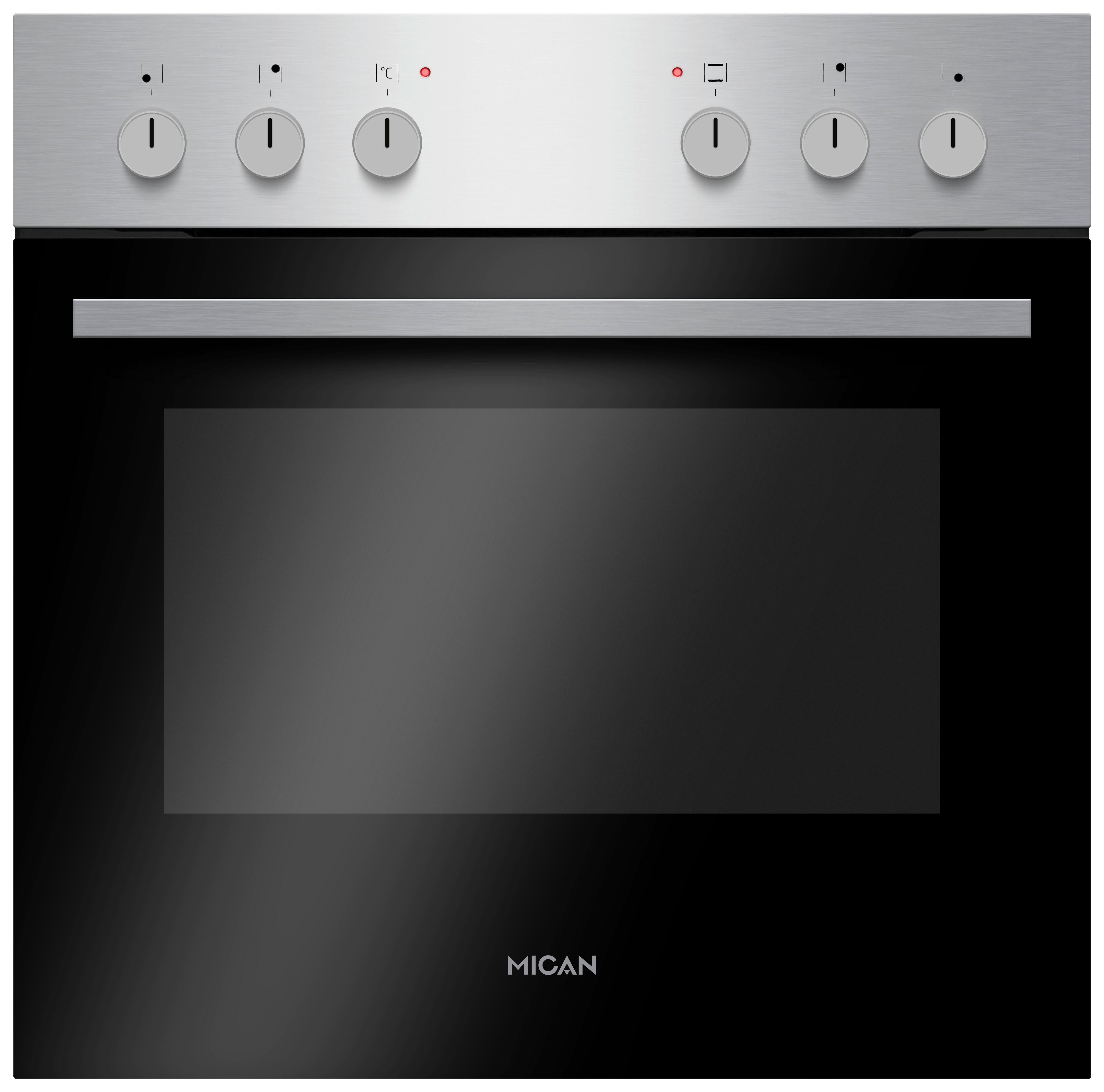 Herdset 90330 - Edelstahlfarben/Schwarz, KONVENTIONELL, Metall (60/59,5/55cm) - Mican