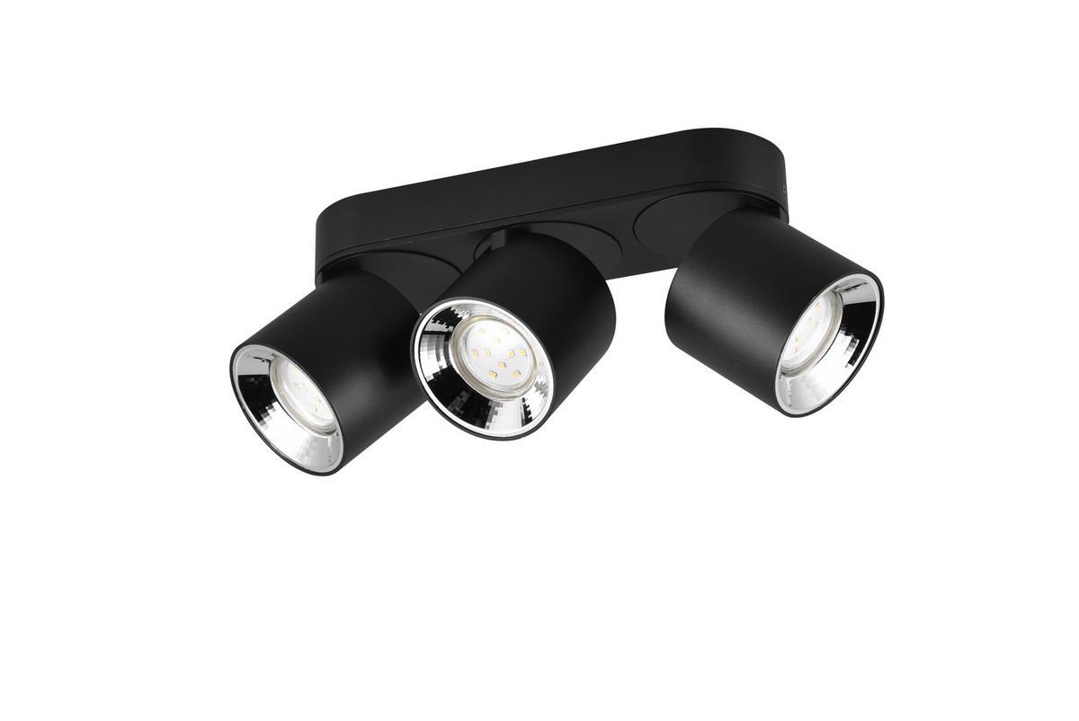Strahler Guayana Schwarz max. 10 Watt - Schwarz, Basics, Metall (27,3/12,0/8,7cm) - Trio Leuchten