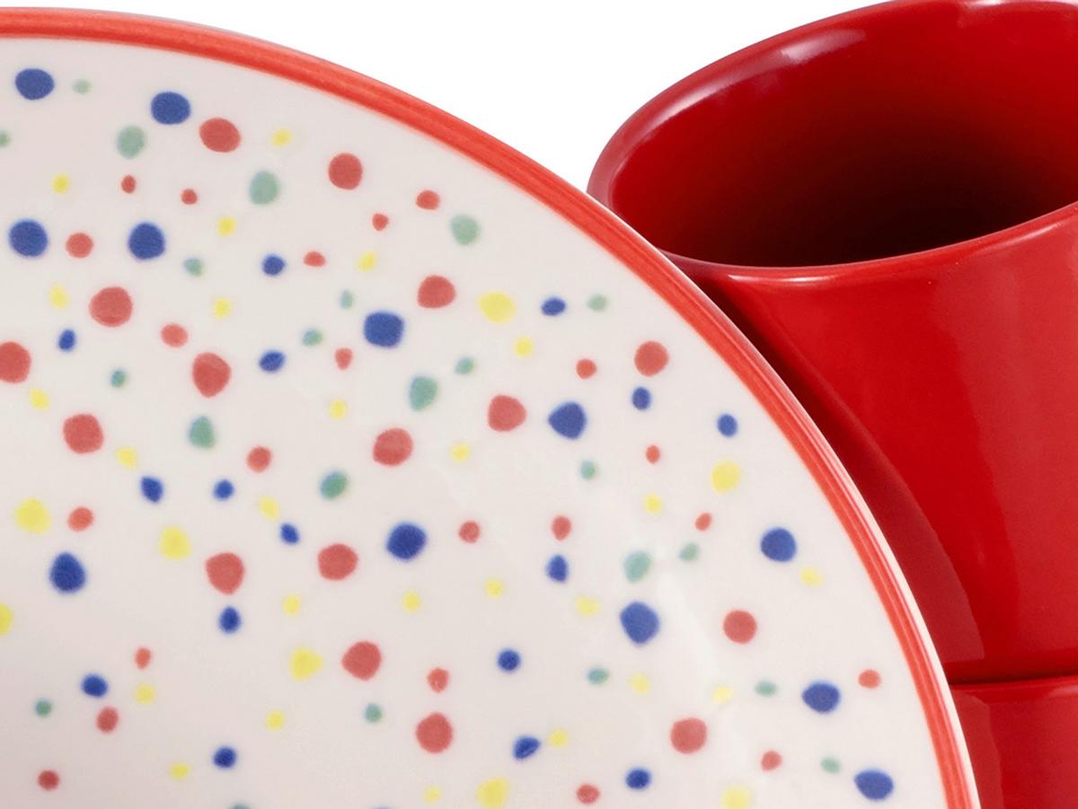 Kombinirani Servis Joy Red, 16-Delni - večbarvno, Basics, keramika - Creatable