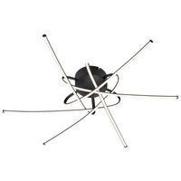 LED-Deckenleuchte Stral Schwarz max. 40 Watt - Schwarz, MODERN, Kunststoff/Metall (65,5/65,5/14cm)