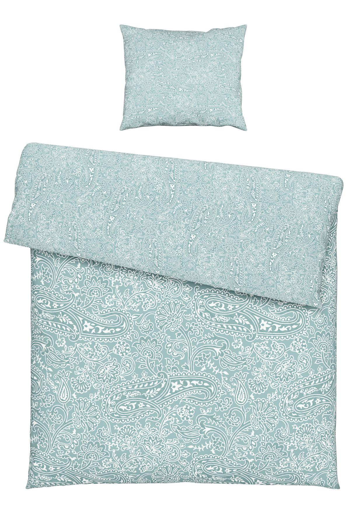 BETTWÄSCHESET LAYLA - Blau, Konventionell, Textil (160/210cm) - Modern Living