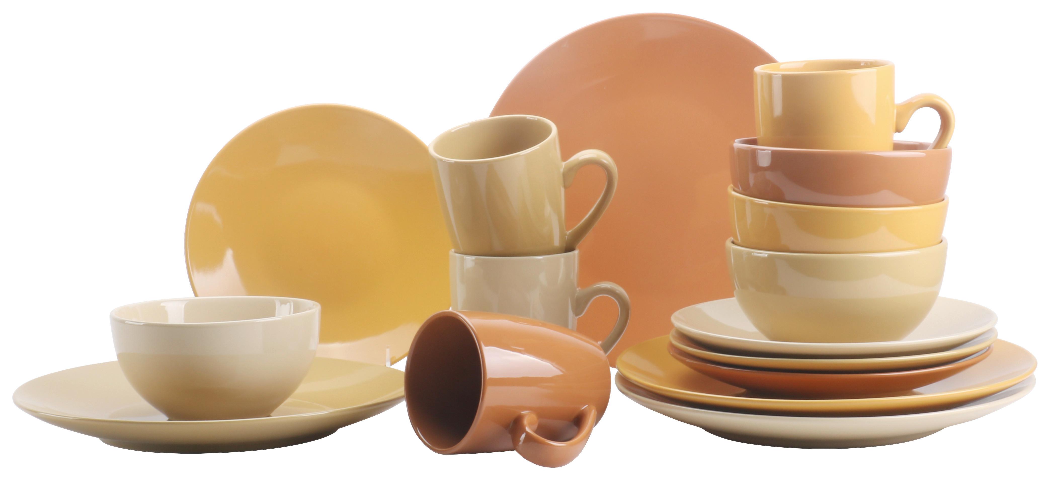 Kombiservice Mäser Multicolor, 16-teilig - Multicolor, KONVENTIONELL, Keramik (35/28,5/22cm) - Mäser