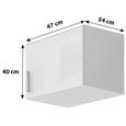 Nastavek Za Enodelno Omaro Celle - aluminij/bela, Moderno, umetna masa/leseni material (47/39/54cm) - Mömax modern living Nastavek Za Enodelno Omaro Celle - aluminij/bela, Moderno, umetna masa/leseni material (47/39/54cm) - Mömax modern living