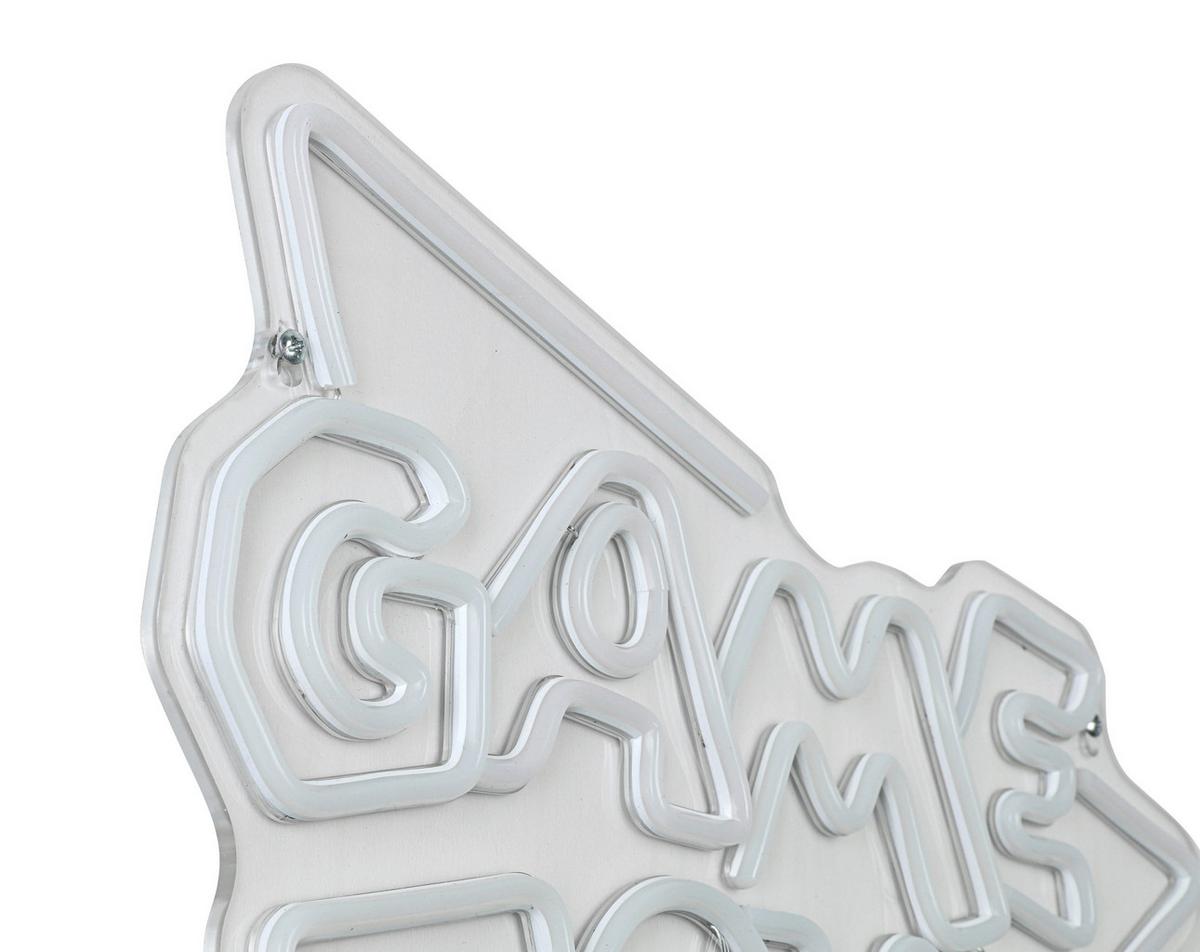 Lampă LED decorativă Zoni - alb/transparent, Modern, plastic (40/32/1cm) - Mömax