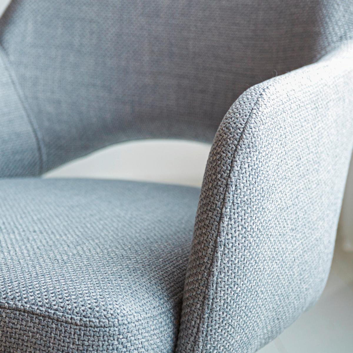 Stuhl Asher Grau - Schwarz/Grau, MODERN, Textil/Metall (54,5/85/61,5cm) - MID.YOU