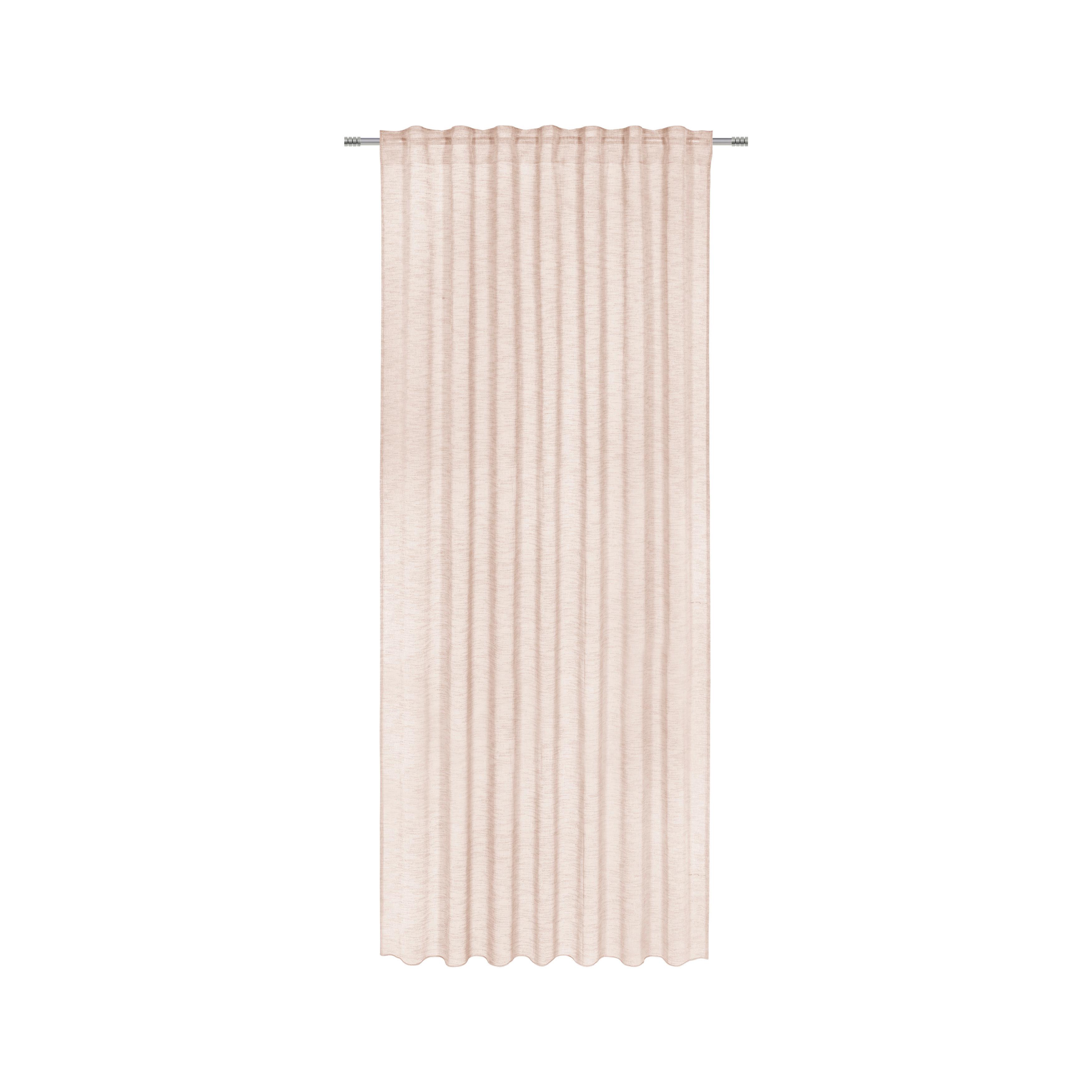 Perdea prefabricată Sigrid - roz, Romantik / Landhaus, textil (140/245cm) - Premium Living