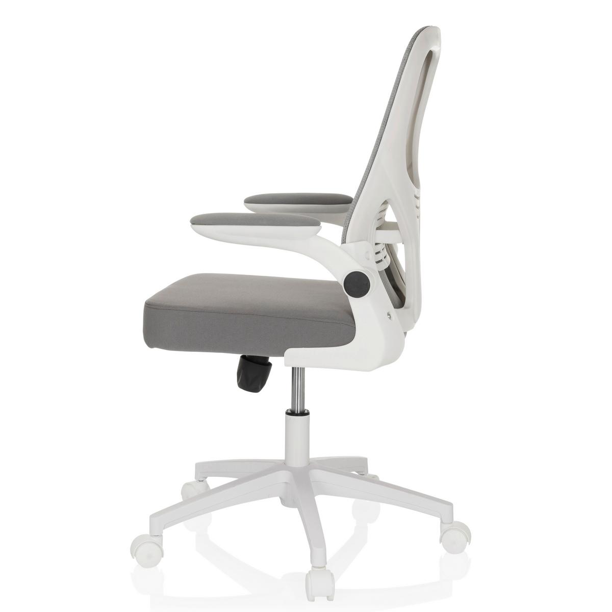 Drehstuhl Belio W Grau/Weiß - Grauweiß/Weiß, MODERN, Kunststoff/Textil (60/95-105/54cm) - MID.YOU