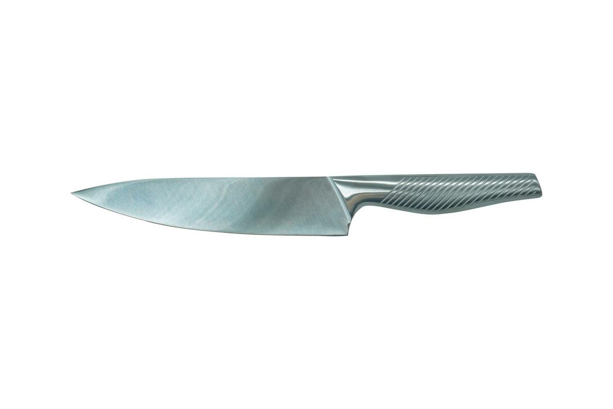 Chefmesser Flash aus Edelstahl ca. 35cm - Edelstahlfarben, Modern, Metall (35cm) - Premium Living