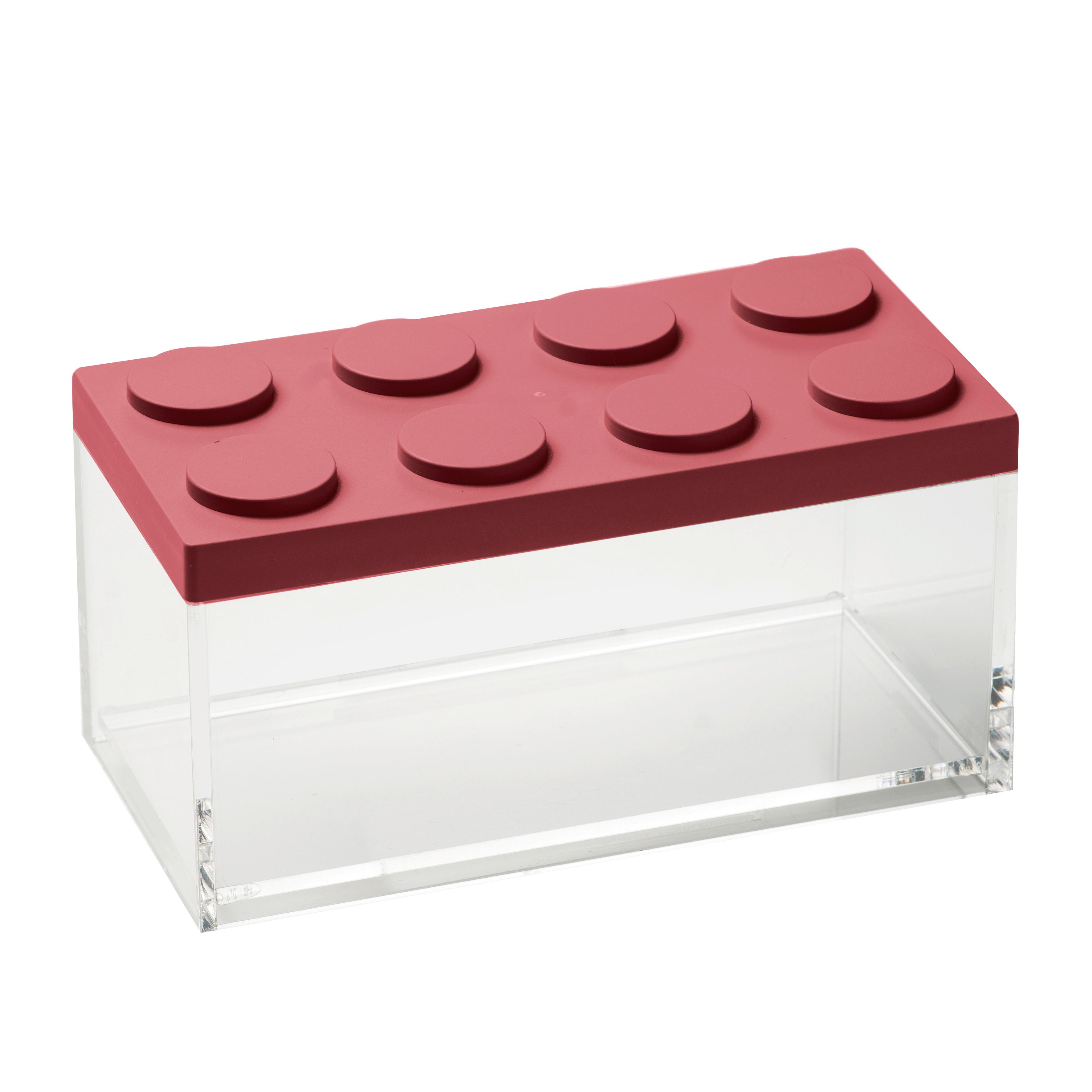 Vorratsdose Matea in Transparent/Rot ca. 1,5 l - Transparent/Rot, Kunststoff (10/20/10,5cm)