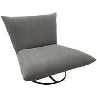 Relaxsessel Cremona Silberfarben - Silberfarben/Schwarz, Design, Textil/Metall (100/78/96cm) - Livetastic