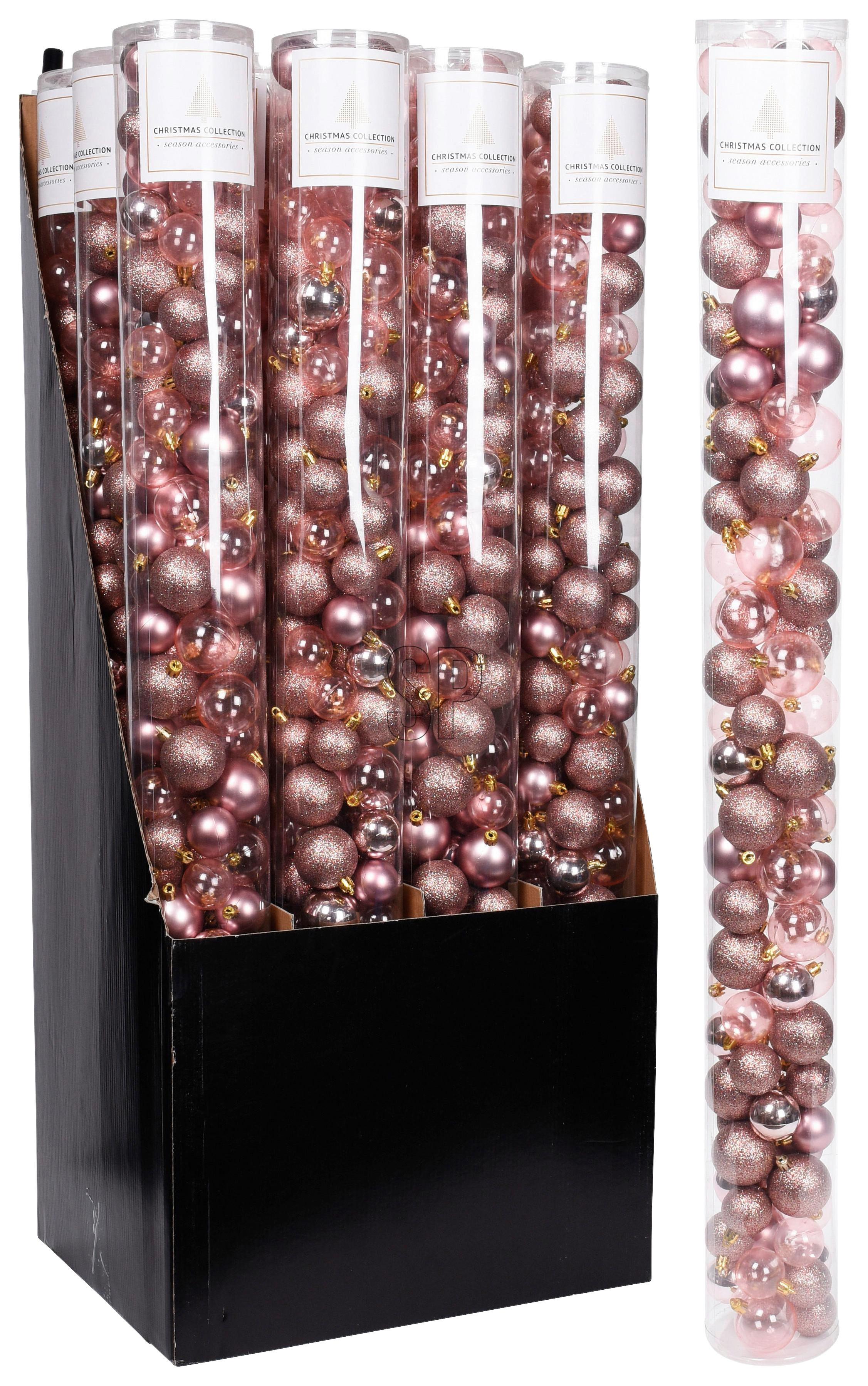 Christbaumkugel-Set PINKY - Rosa, Kunststoff (10,3/99/10,3cm)