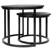 STOLIK KAWOWY GIRO - czarny, Konventionell, metal/drewno (53/53/53cm) - MID.YOU