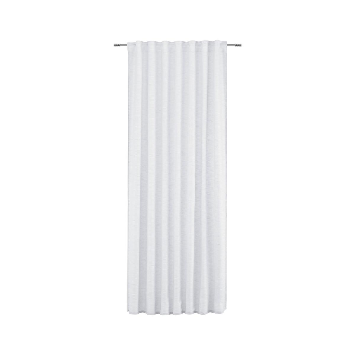 Fertigvorhang Eva in Weiss ca. 140x255cm - Weiss, Romantik / Landhaus, Textil (140/255cm) - Premium Living