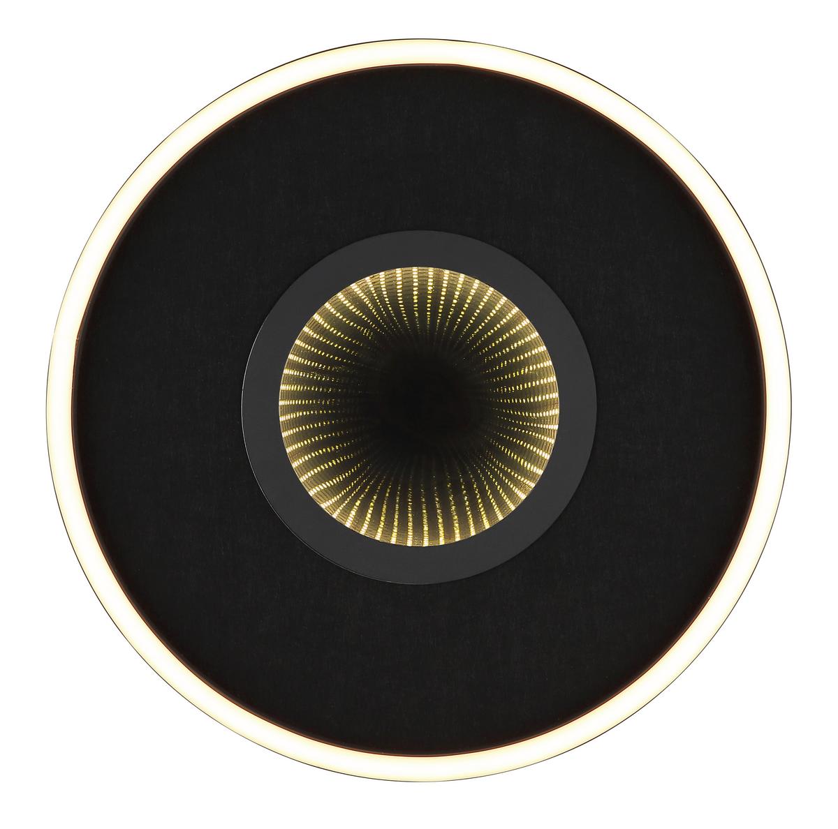 LED-DECKENLEUCHTE 48561-40 EMORY - Weiss/Transparent, Design, Kunststoff/Textil (39,7/6,3cm) - Globo