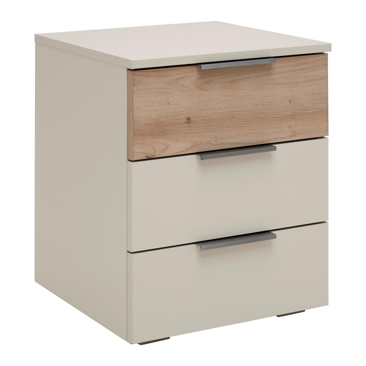 Set Noćnih Ormarića Ellmau - bijela/hrast Artisan, Konvencionalno, drvni materijal/metal (40/52cm) - Premium Living