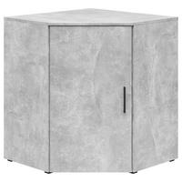 Eckkommode Multistauraum Betonoptik - Anthrazit/Schwarz, Modern, Holzwerkstoff/Kunststoff (71,5/83/71,5cm)