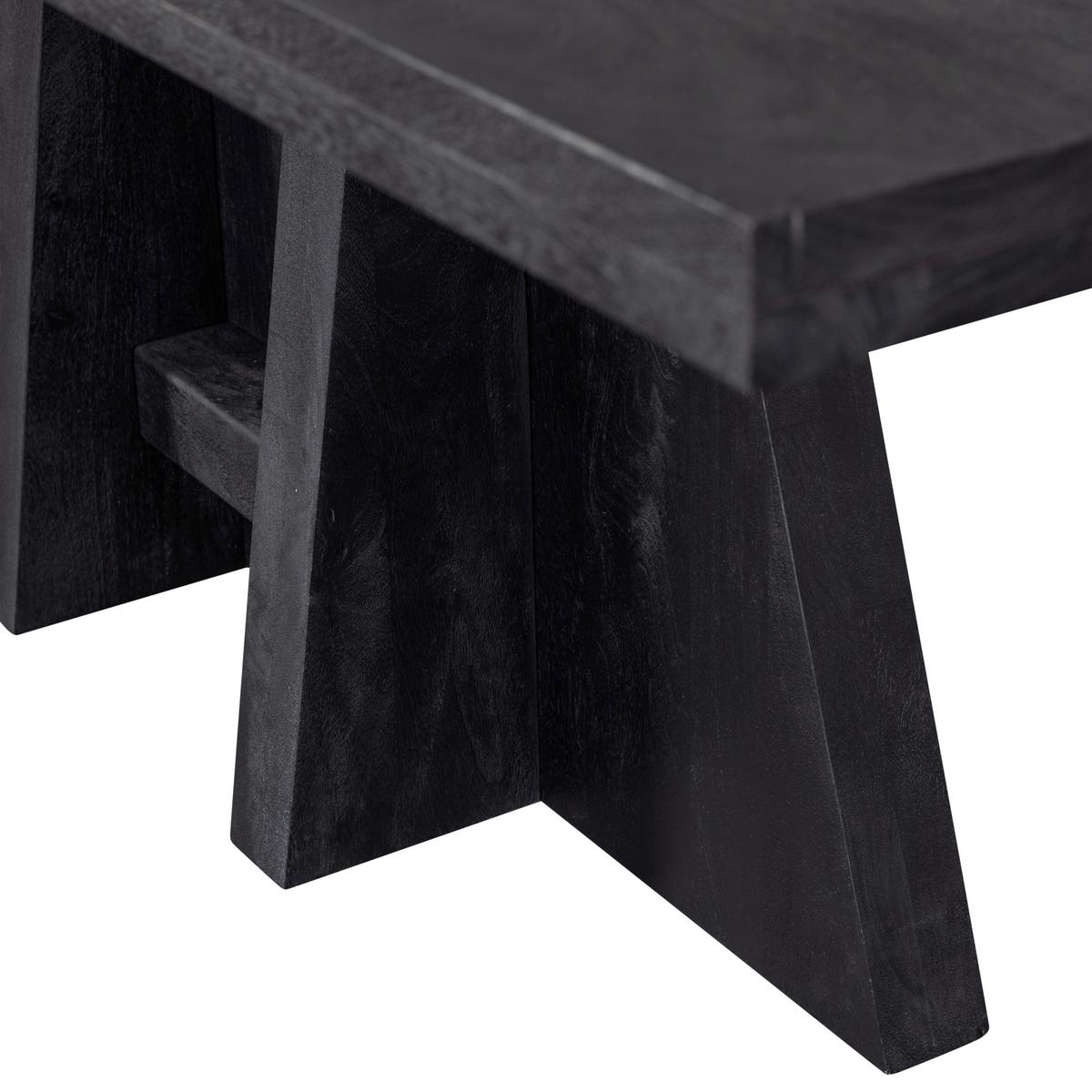 Esstisch Kean Schwarz L: 220 cm - Schwarz, Design, Holz (220/100/75cm) - Livetastic