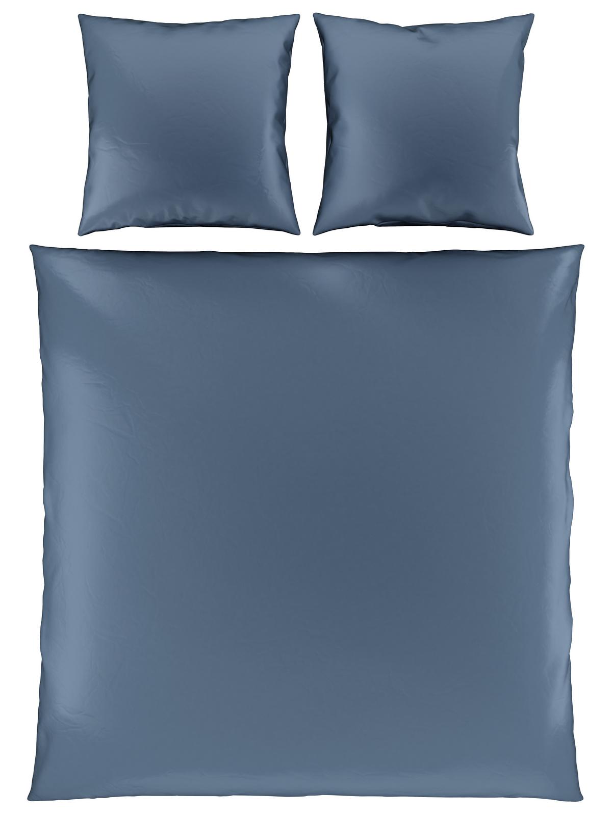 Bettwäsche Alex Uni XXL ca. 200x220cm - Blau, MODERN, Textil (200/220cm) - Premium Living