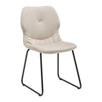 KRZESŁO ALICA - beżowy/czarny, Modern, metal/drewno (46/83/57cm) - Bessagi Home