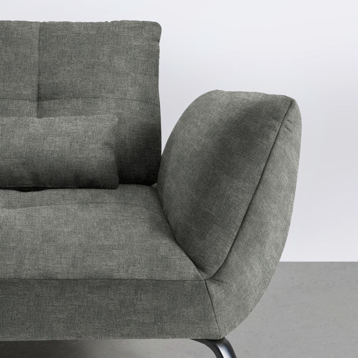 Wohnlandschaft Trendy Dunkelgrau - Dunkelgrau/Schwarz, MODERN, Holzwerkstoff/Textil (250/93/310cm) - Premium Living