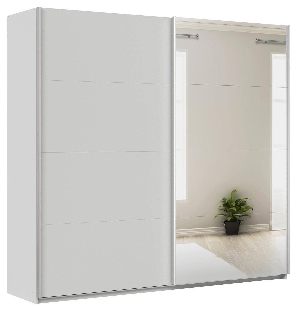 DULAP USI CULISANTE FELDKIRCH - argintiu/gri deschis, Modern, material pe bază de lemn (225/210/62cm)