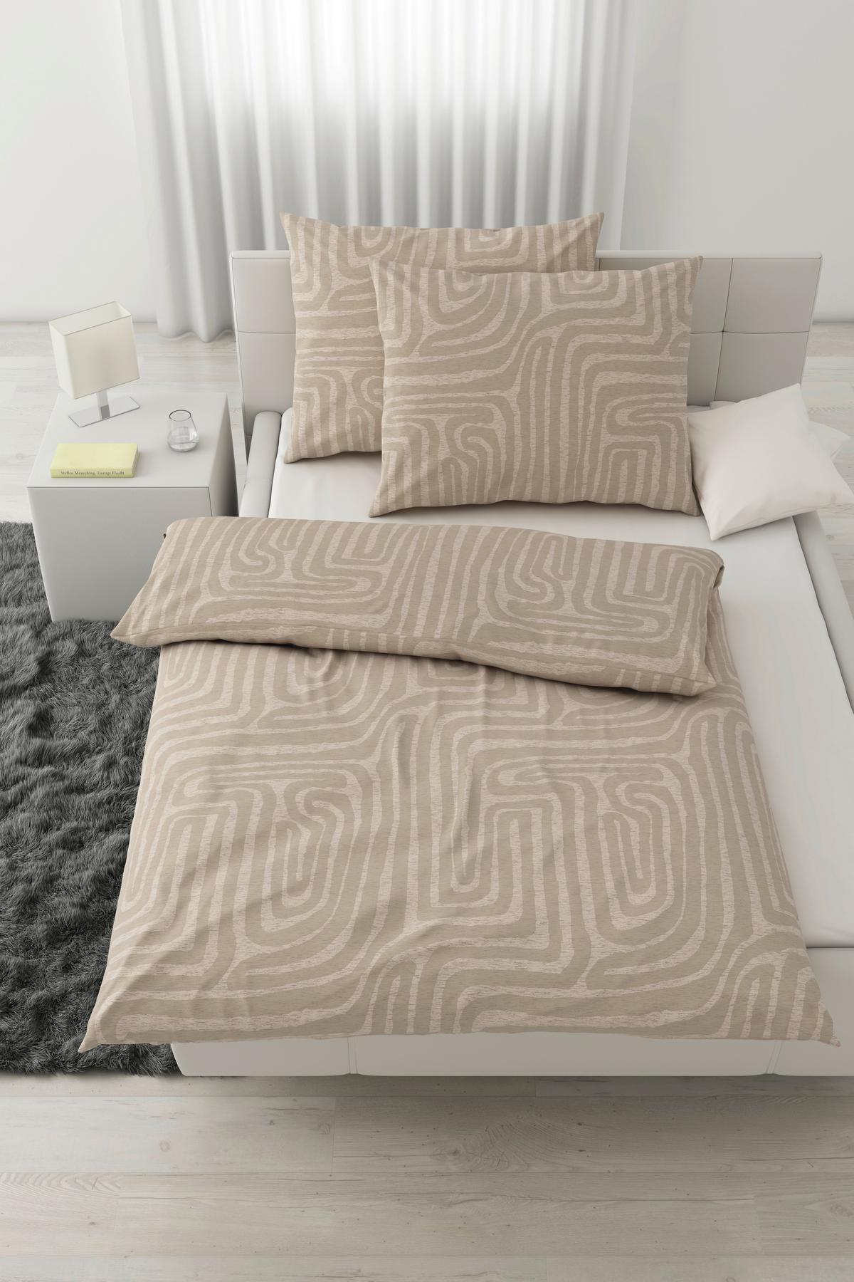 BETTWÄSCHESET LIAM XXL - Beige, Modern, Textil (200/210cm) - Modern Living