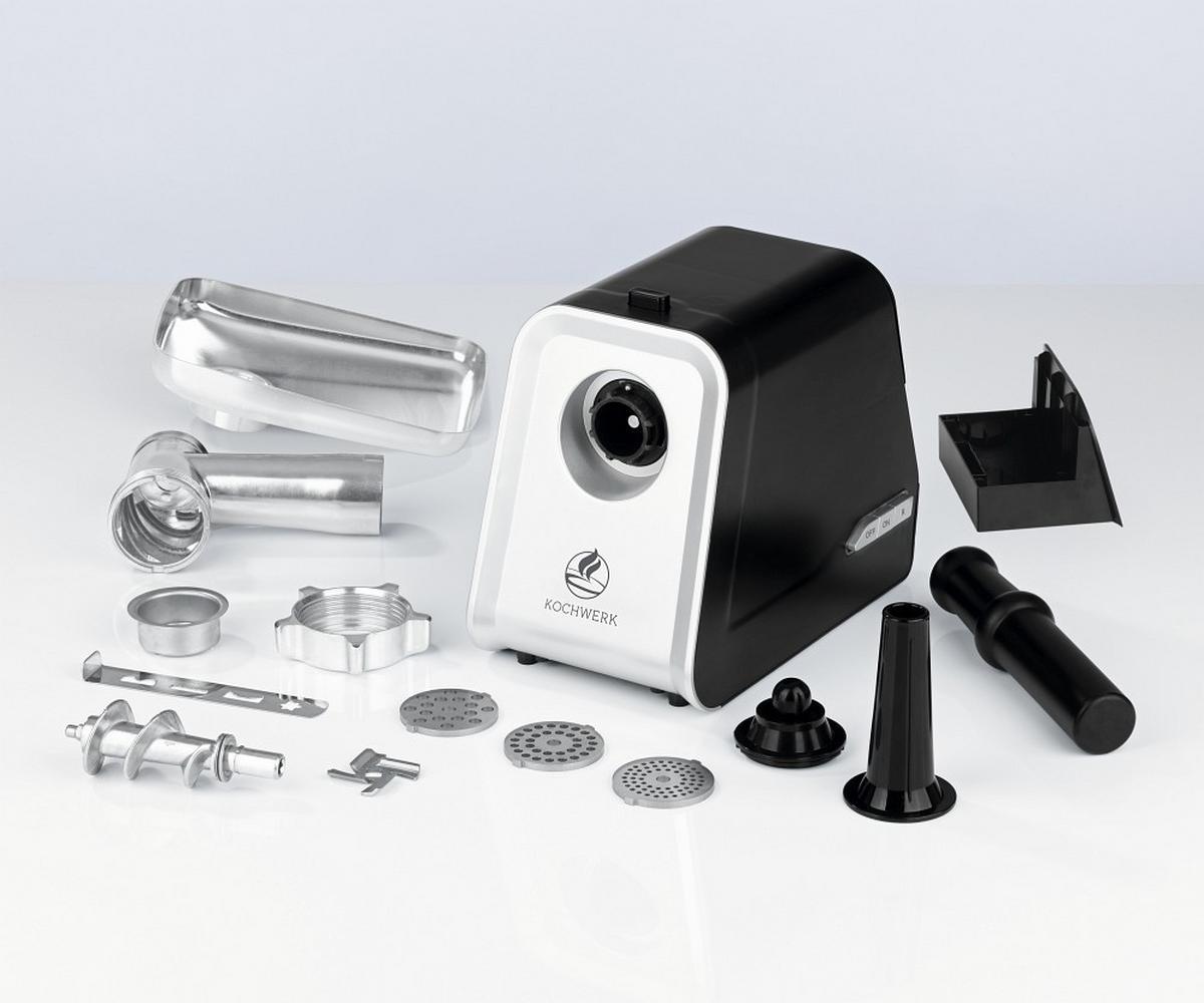 MASZYNKA DO MIELENIA MIĘSA 05708 - kolor srebrny/czarny, Basics, tworzywo sztuczne/metal (32/17,1/34,2cm) - KOCHWERK