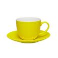 Kaffeetasse mit Untertasse Sandy in Gelb aus Keramik - Gelb, KONVENTIONELL, Keramik (5/6,9cm) - MÖMAX modern living