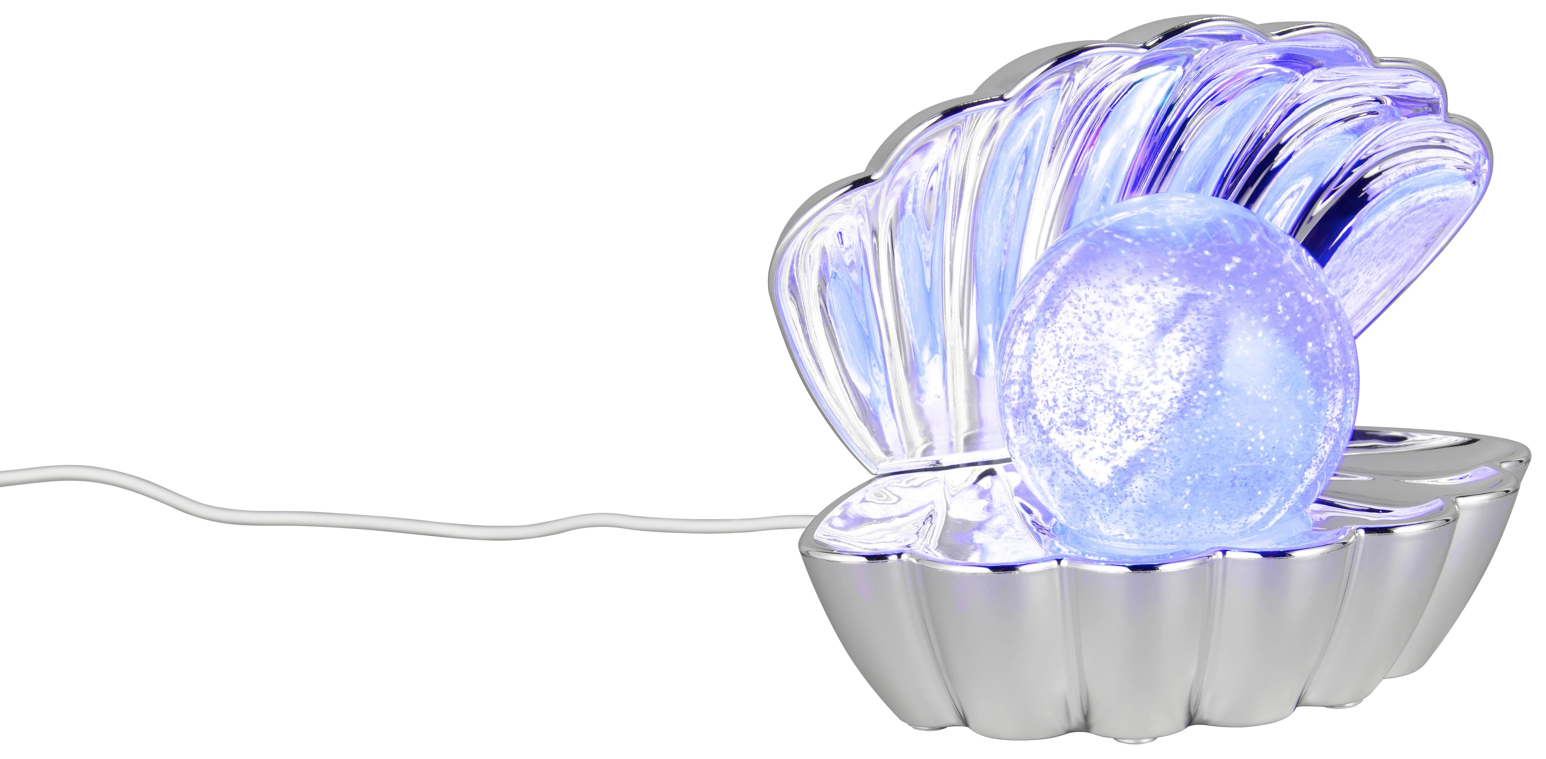 LED-DEKORATIONSLAMPA ALFRED - kromfärg, Modern, plast (17,5/12,5/14,5cm) - Mömax