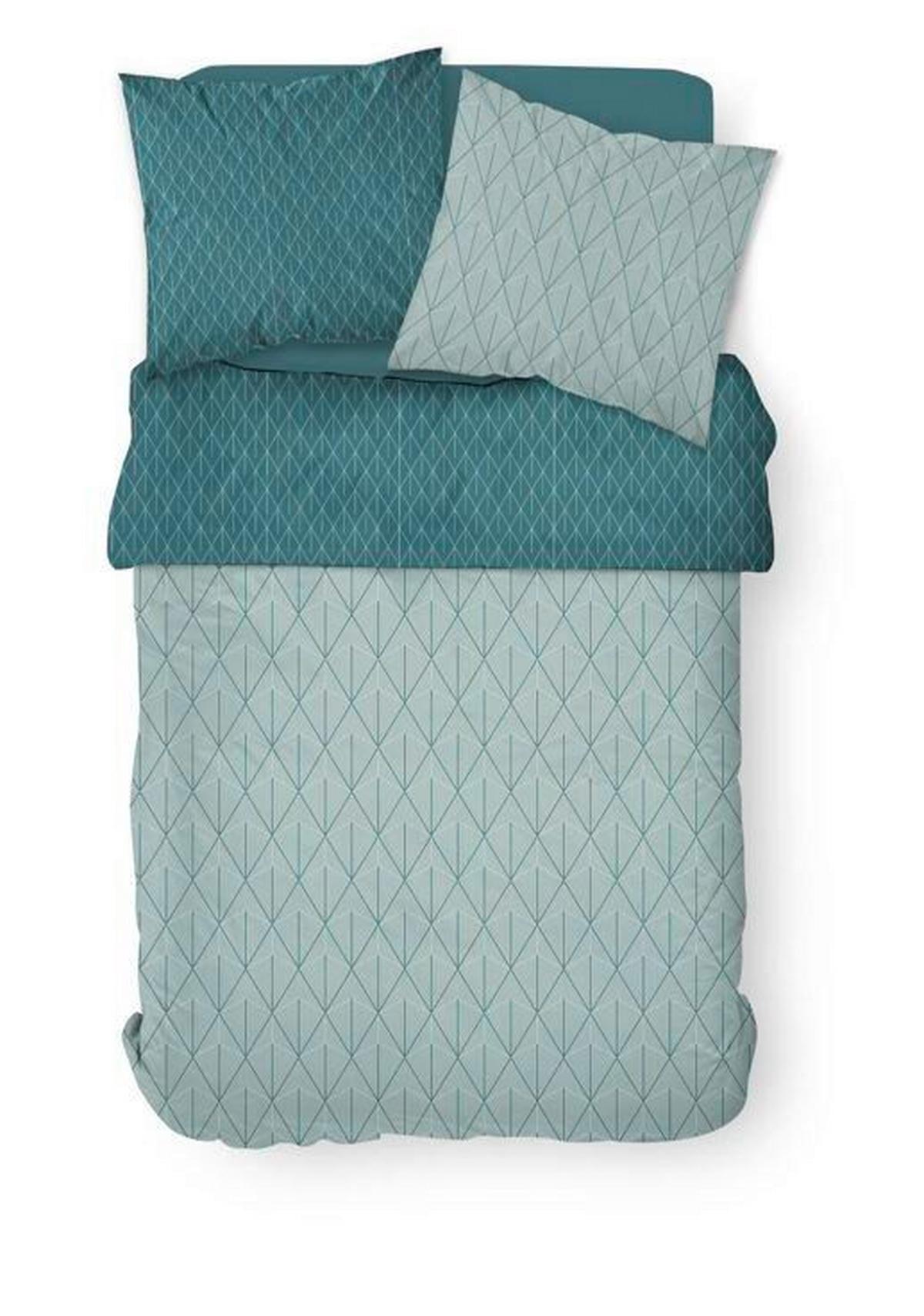 Ágyneműhuzat-garnitúra 3 Részes Sunshine Mint - mentazöld, Modern, textil (140/200cm)