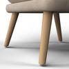 FÅTÖLJ STANKA - sandfärgad/naturfärgad, Modern, metall/trä (67/91/72cm) - Bessagi Home