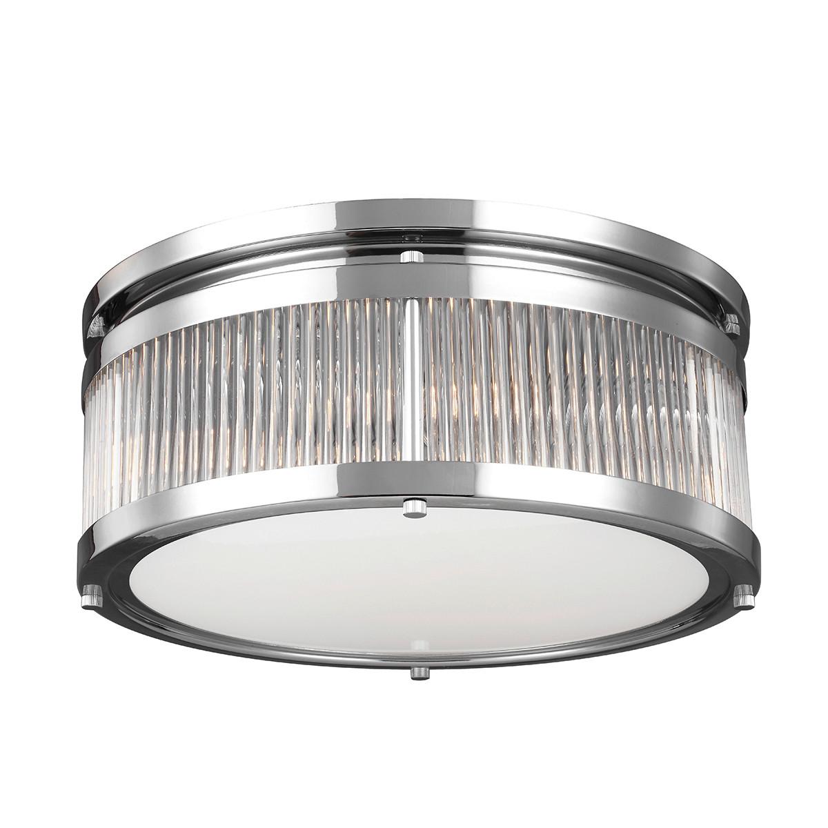 Stropna Kupaonska Svjetiljka Paulson - boje kroma, Konvencionalno, staklo/metal (38.1/15.9 cm) - Elstead Lighting
