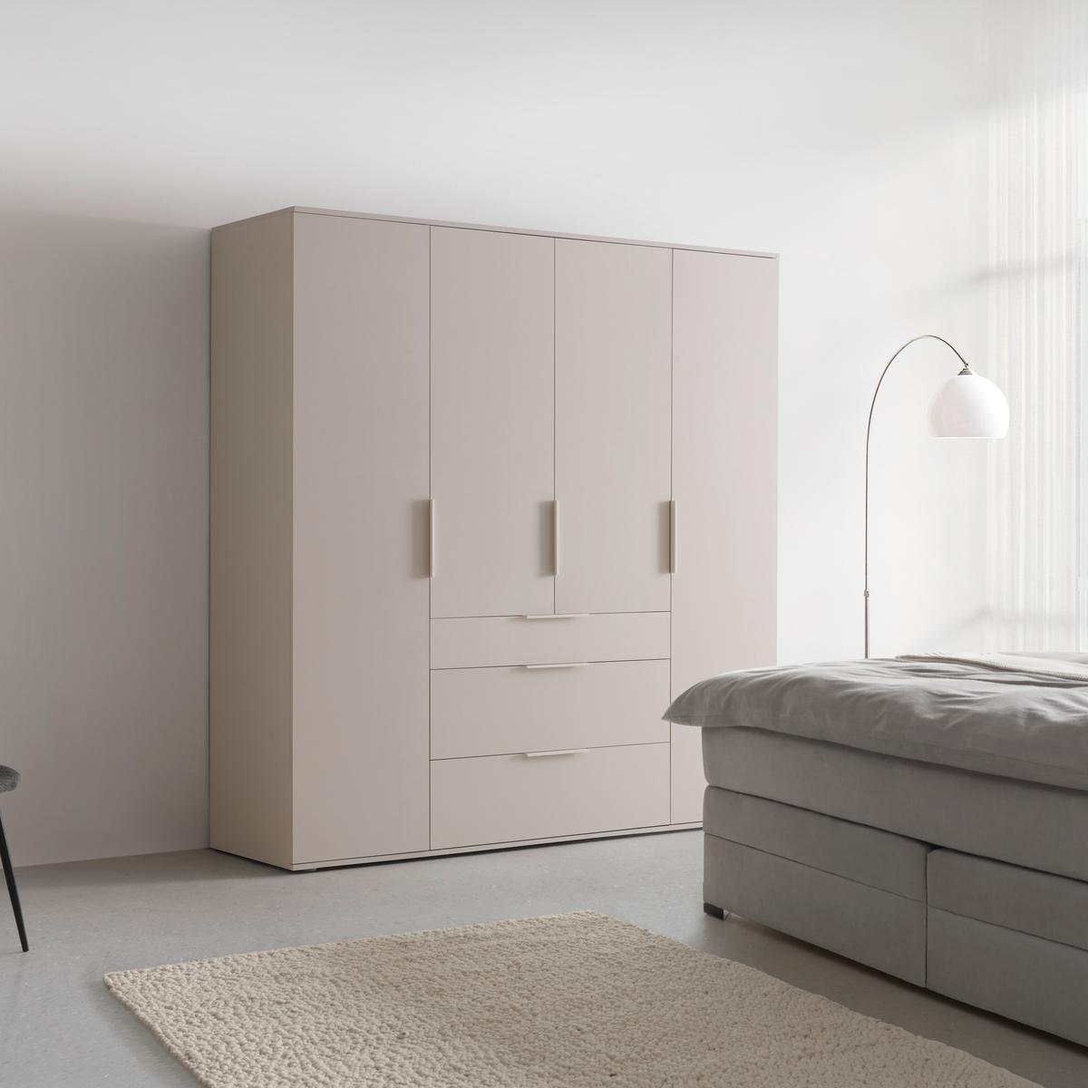 Drehtürenschrank Dune 6 Kaschmirfarben - Kaschmir, MODERN, Holzwerkstoff/Metall (180/197/55cm) - Mömax